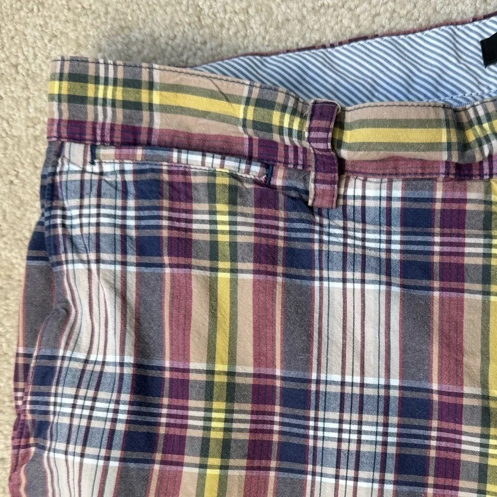 Banana Republic Men’s Plaid Shorts 100% Cotton Pockets Size 36 Preppy Golf